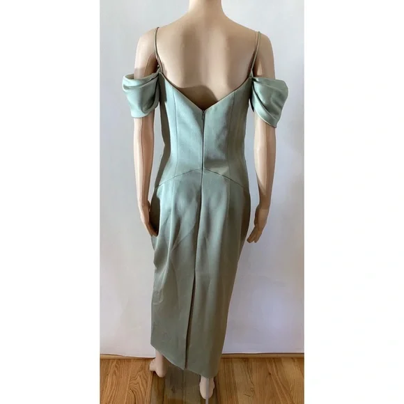 RASARIO CUTOUT OFF THE SHOULDER MIDI DRESS - Picture 4 of 8